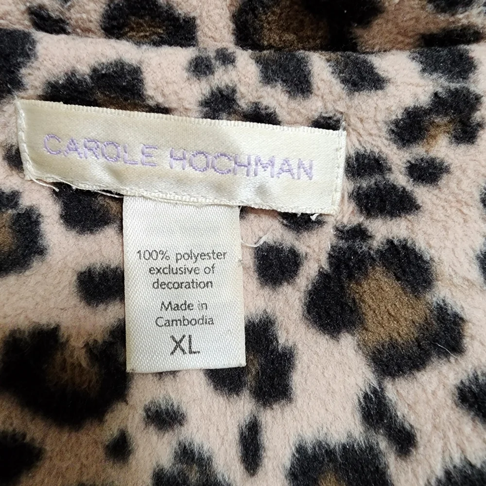 Midnight by Carole Hochman Leopard Print Pajamas - Picture 6 of 8